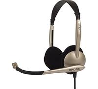 Koss "CS100" Communication Headset with Noise Cancellation technology (3.5 mm Jack) for iMac/Laptop/PC/DJ/MP3 Players - Gold|Black