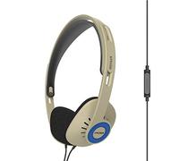 Koss KPH30iRB On-Ear Headphones, in-Line Microphone and Touch Remote Control, D-Profile Design, Wired with 3.5mm Plug, Rhythm Beige