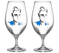 Kosta Boda - All About You Beer Glass 40 cl 2-pack, Celebrate Him - Clear