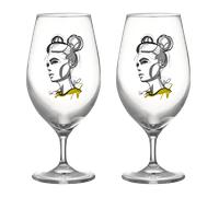Kosta Boda All about you beer glass 40 cl 2-pack Cheers to you