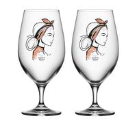 Kosta Boda All about you beer glass 40 cl 2-pack Near you beer (rusty orange)