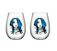 Kosta Boda All about you glass 57 cl 2-pack miss you (blue)
