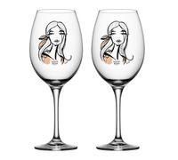 Kosta Boda All about you wine glass 52 cl 2 pack Wait for her (dusty pink)