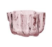 Kosta Boda Crackle candle holder 5,8 cm Pink