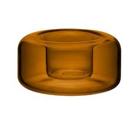 Kosta Boda Happy candle holder 4.7 cm Amber