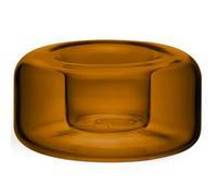 Kosta Boda - Happy Candle Holder 4.7 cm, Amber - Amber