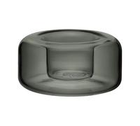 Kosta Boda Happy candle holder 4.7 cm Anthracite
