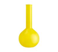 Kosta Boda Lab round flask vase 31.5 cm Yellow