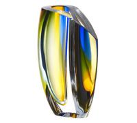 Kosta Boda - Mirage Vase 21 cm, Blue/Amber - Blue