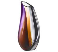 Kosta Boda - Orchid Vase Purple/Amber - Purple