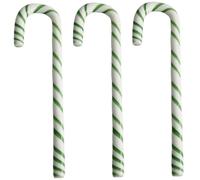 Kosta Boda - Polka Stick Christmas Decoration 17 cm 3-pack, White/Green - White