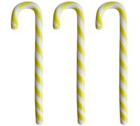 Kosta Boda - Polka Stick Christmas Decoration 17 cm 3-pack, White/Yellow - White