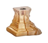 Kosta Boda Rocky Baroque candle sticks 95 mm Amber haze