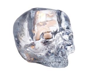 Kosta Boda - Still Life Candle Holder Skull - Clear