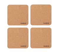 Kosta Boda Viva coasters 9.6x9.6 cm 4-pack Cork