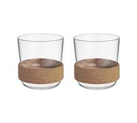 Kosta Boda Viva cup with cork ring 30 cl 2-pack Clear