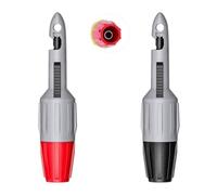 KOSTOO 2pcs Wire Piercing Probe Kit, Insulation Puncture Wire Probe Piercing Clip Test Probe Tool for Multimeter Equipment Home Appliance Repair Electricity Meter Testing (Gray, 4mm)