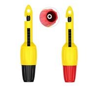 KOSTOO 2pcs Wire Piercing Probe Kit, Insulation Puncture Wire Probe Piercing Clip Test Probe Tool for Multimeter Equipment Home Appliance Repair Electricity Meter Testing (Yellow, 2mm)