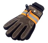 KOSTOO Heavy-Duty Firefighter Turnout Gear Glove Strap with Bukle, Ultimate Turnout Gear Firefighting Glove Safety Tools, Black (1 PCS) (Orange)