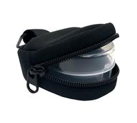 KOSTOO Retainer Case, Clear Slim Aligner Mouth Guard Case Dental Brace Box Neoprene Protective Bag with Carabiner for Brace and Aligner