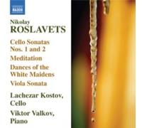 KOSTOV VALKOV - ROSLAVETS CELLO/PIANO WORKS - CD - J1398z