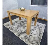 Kosy Koala 6 Seater Modern Light Wood Effect Dining Table With Melamine Finish For Kitchen And Dining Table Only 140 X 80 X 75 Cm