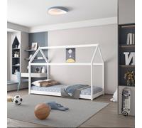 House Bed Frame 3FT Single Bed Solid Pine Frame For Kids / Children With Mattress