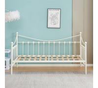 Kosy Koala Daybed Frame White ,3Ft Single Metal Bed For Bedroom Or Living Room