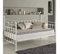 Kosy Koala Daybed Without Trundle White 3Ft Single Bed With 1 Mattress Metal Bedroom Living Room