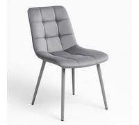 Kosy Koala Dining Chairs Set Of 2 Grey Tufted Chairs Velvet Chairs Seats