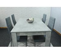 Dining Table Set with 4 Chairs Dining Room and Kitchen table set of 4 KOSY KOALA Grey One Size