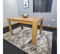 Kosy Koala Dining Table Beige Wood Kitchen Place For 6 Seats, Dining Table Only (Beige H 75 X L 140 X W 80 Cm) Beige One Size