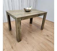 KOSY KOALA Dining Table Brown Rustic Wood Effect, Place for 6 Seats for Kitchen, Office or Dining room (H75 x L140 x W80 CM) KOSY KOALA Brown