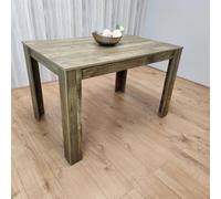 Dining Table Brown Rustic Wood Effect, Place for 6 Seats H75 x L140 x W80 CM for Kitchen, Office or Dining room KOSY KOALA Brown One Size