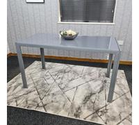 Kosy Koala Dining Table Grey Glass Kitchen Place For 6 Seats, Dining Table Only (Grey H 75 X L 134 X W 70 Cm)