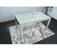 Kosy Koala Dining Table Grey Wood Kitchen Place For 4 Seats, Dining Table Only (Grey H 75 X L 117 X W 77 Cm)