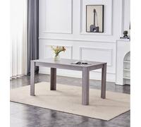 Kosy Koala Dining Table Grey Wood Kitchen Place For 4 Seats, Dining Table Only (Grey H 75 X L 117 X W 77 Cm) Grey One Size