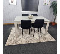 Kosy Koala Dining Table Set With 4 Chairs Dining Room And Kitchen Table Set Of 4 In Grey Grey One Size