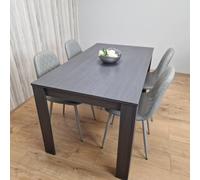 Kosy Koala Dining Table With 4 Chairs Dark Grey Table With 4 Grey Padded Chairs Kitching Dining Set Dining Room Dining Set For 4