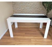 Kosy Koala Dining Table Wood Kitchen Place For 4 Seats, Dining Table Only (White And Black H 75 X L 117 X W 77 Cm)