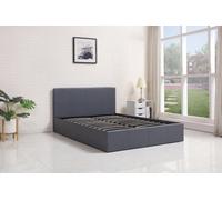 Kosy Koala Grey 3Ft Single Side Lift Ottoman Storage Bed Gas Lift Leather Bed Frame