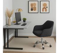Kosy Koala Grey Office Desk Set With Black Velvet Upholstered Chair Wooden Room Furniture Grey One Size