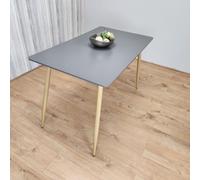 KOSY KOALA Grey Wood Rectangle Dining Table Kitchen Table Modern Wood Style Dinner Table Only KOSY KOALA Grey