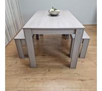Kosy Koala Kitchen Dining Table With 2 Benches,dining Room Table Set, Dining Table And 2 Benches