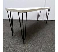 Kosy Koala Modern Grey Bench With Hairpin Legs - Stylish & Sturdy Seating For Home & Dining Grey