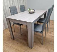 Kosy Koala Modern Grey Rectangle Dining Table Set With 4 Grey Chairs Dining Room Furniture Set