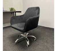 Kosy Koala Office Chair Black Velvet Swivel With Arms And Wheels Leisure Home Desk Computer