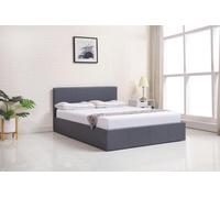 Kosy Koala Ottoman Bed Gas Lift Storage Leather Grey 3Ft Single With 1 Mattress Pine Wood Bedroom