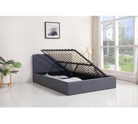 Kosy Koala Ottoman Bed Gas Lift Storage Leather Grey 3Ft Singlewithout Mattress Pine Wood Bedroom