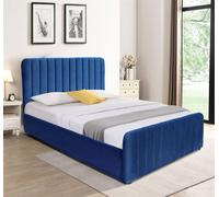 KOSY KOALA Ottoman Gas Lift Storage Bed 4ft Small Double Blue Velvet Bedroom Furniture
